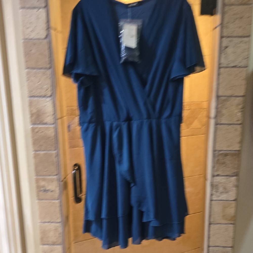 Elegant Blue Women's Dress